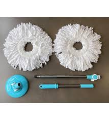 Private Lable Mop Stick with Dish and 2 Refills Lightweight and Durable Cleaning Mop