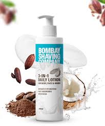 Bombay Shaving Company 3 in 1 Daily Lotion For Body Face Hands With Coconut and Cocoa Natural Nourishing Formula For Men 200ml