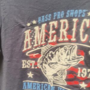 Bass pro shops round neck half sleeve t shirt for men Blue colour size XXL