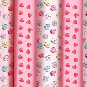 Party Propz Candy Gift Wrapping Paper Pink 5 pcs
