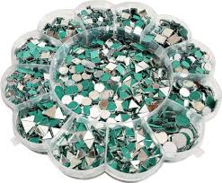 Private Label Craft Mirror Combo Set 12 Shapes 4 11mm Glass Pieces for Art And Craft