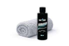 Gleamo Car Scratch Remover Liquid with 650 GSM Premium Microfiber Cloth Car Paint Scratch Repair Polish Swirl Mark 200 ml