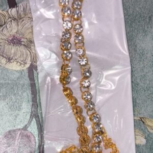 Private Label Golden Colour Kamar Bandhani