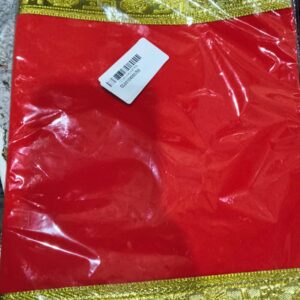 Private Label Red Colour Velvet Plain Aasan For Pooja