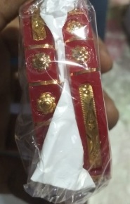 Private Label Red and gold bangles