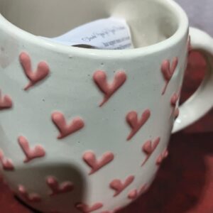 Private Label Heart Pattern Ceramic Coffee Mug 1 Unit