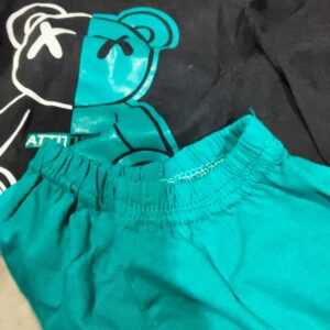 Private Label Trendy Kids Co ord Set Black Green Colour Size 18
