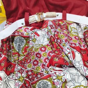 Private Label Brown Colour Printed Kid Girls Frock Size 18