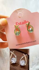Estailo Cross Bling Minimal Earring For Women And Girls