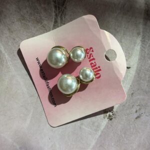 Private Label Korean Fresh Flower White Stud Earrings for Womens