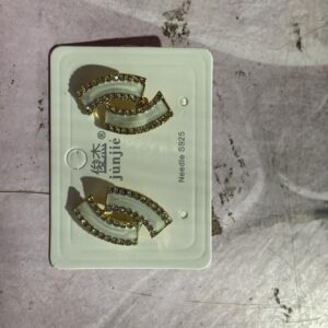 Private Label Korean Fresh Flower White Stud Earrings for Womens