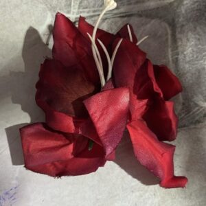 Private Label Bohemian Flower Hair Clip for Women Red