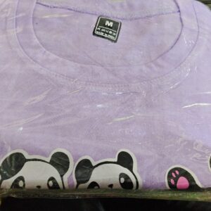 Private Label Purple Colour Women T Shirt Size M
