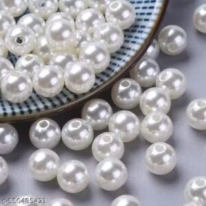 Private Label Plastic Pearl Beads 100Pcs Size 12 Mm Pack of 100 Grams Use For Jewellery
