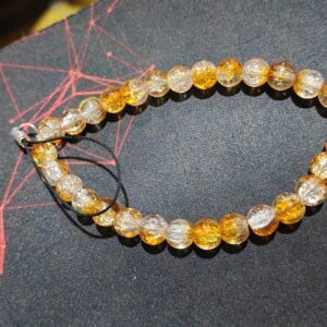 Private Label White Orange Colour Crystal Key Ring