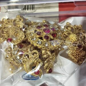 Private Label Golden Colour Womens Choker With Earrings Set