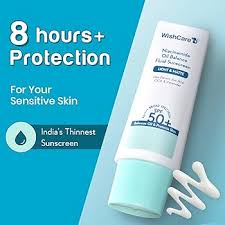WishCare Niacinamide Oil Balance Fluid Sunscreen SPF 50 PA In Vivo Tested 50 gm