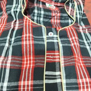 Bom Bashuki Black Printed Womens Winter Woolen Cotsul Night Dress Size Xxl