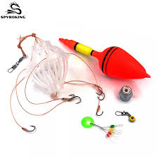 Private Label Six Strong Explosion Hooks Fishing Carp With Float Bobber Lead Tackle Set