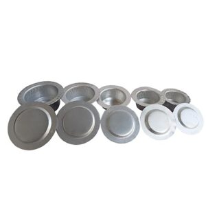Privet Lable Aluminium Dabara Set With Lids Pack of 5 Palm Size Tope Pots