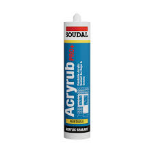 Soudal Acryrub Exterior silicone sealant Red Colour