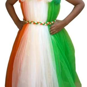 Private Label National Flag Dress For Special Independence Day Girls Kids Size 32