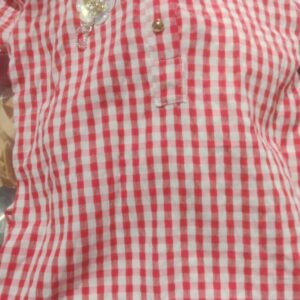 Private Label Women Shirt Colour Red And White Check Size S