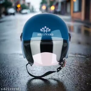 Samrat Open Face Men Women Bike Riding Motorbike Helmet Blue