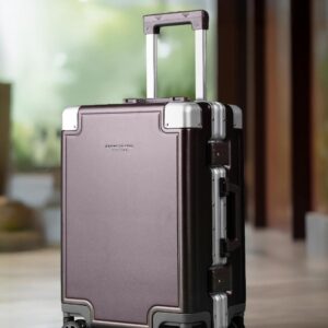 Kenneth Cole Kai Aluminium Frame 360 Degree 8 Wheel Hardside Cabin Trolley Bag 45.54L