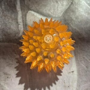 Private Label LED Spike Ball Soft Hand Presure Rubber Ball Orange