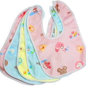 Private Label Lappu Waterproof Baby Bibs aprins For The Babies Pack of 5 Multicolor