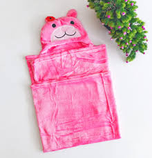Private Label baby Soft Towel for Baby Boys and Baby Girls Baby Towel Bathrobe Hooded Blanket Wrapper Pink Colour