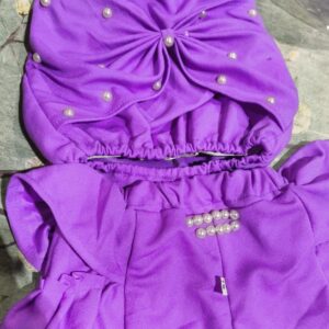 Private Label Baby Girl Stylish Top And Pant Set Purple Colour Size 16
