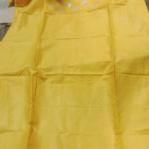 Private Label Cotton Kurti Girls Colour Yellow Size XXS Hand Stylish