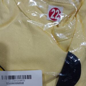 Private Lavel Baby Boy Yellow Colour Bottom Set Size 22