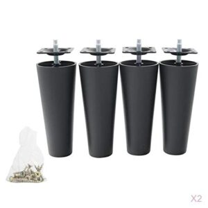 Private Label 8pcs Bed Riser Table Lifts Furniture Round Feet Plinth Floor Protector 145 mm Home And Garden