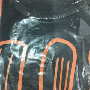 Private Label Kids Black Colour T Shirt With Orange Pant Set Size 22