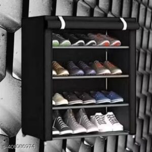 Private Label Shoe rack 4 Layer Colour Black