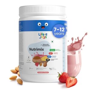 Little Joys Strawberry Nutrimix 350g 7 To 12 Years Naturally Sweetened with Dates Jaggery