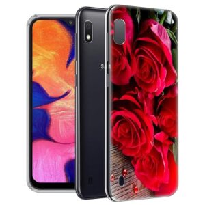 Private Label Roses Pattern Printed Designer Soft Silicon Mobile Back Cover Cases Samsung Galaxy M10