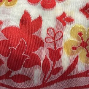 Private Label Women Regular Fit casual Saree Size White Red