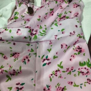 Private Label Size 18 Girls Printed Dungaree Set