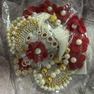 Private Label Artificial Flower Bun Gajra Bridal Mogra Bun Juda Combo