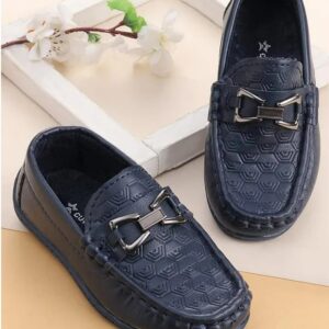 Cute Walk by Babyhug Loafer With Textured Design Navy Blue size 24