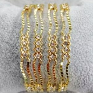 Private Label Gold plated Bangle set