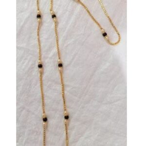 Private Label Beautiful long Mangalsutra colour gold black