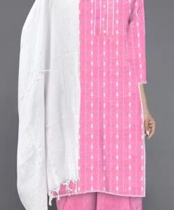 Private Label Afghani Salwar Kurta Dupatta Set Colour Pink size S