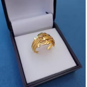 Private Label Pan Cross Ful Kardo To Quality Gold Ring For Women Pack 4 Different Designs Golden Rings