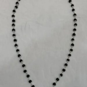 Private Label Karungali Silver Coated Mala