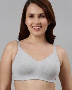 Enamor Women Full Coverage Non Padded Bra Grey size 36B